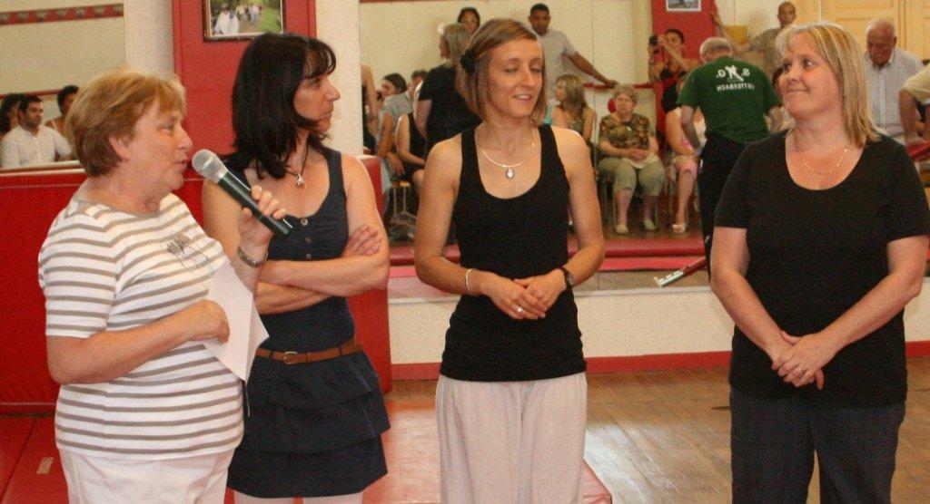 De g. à d. : La Présidente Blanche RISSER, Sylvie CHATELAIN, Gaëlle DIEBOLD, Myriam ZIMMERMANN, le 23/06/2012