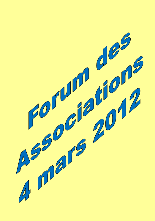 Forum des associations, le 04/03/2012