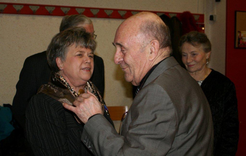 Médaille en or du bénévolat associatif à Christiane KITTLER, le 27/01/2012
