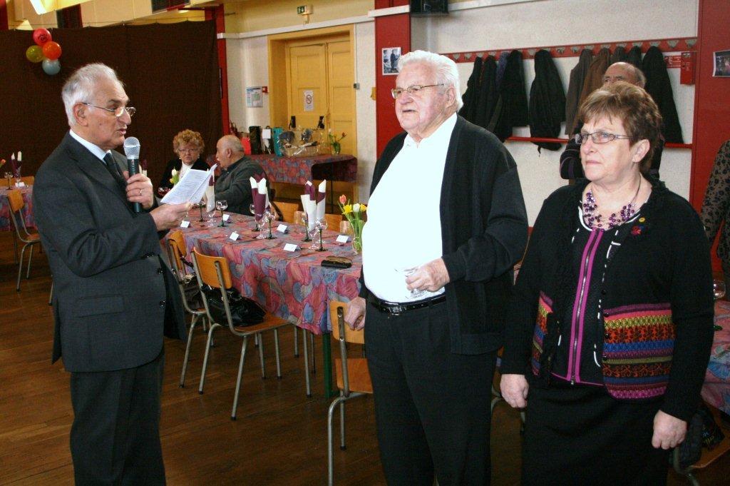 Mr REYMANN Président honoraire, Mr ROESS, la Présidente Blanche RISSER, le 03/03/2013