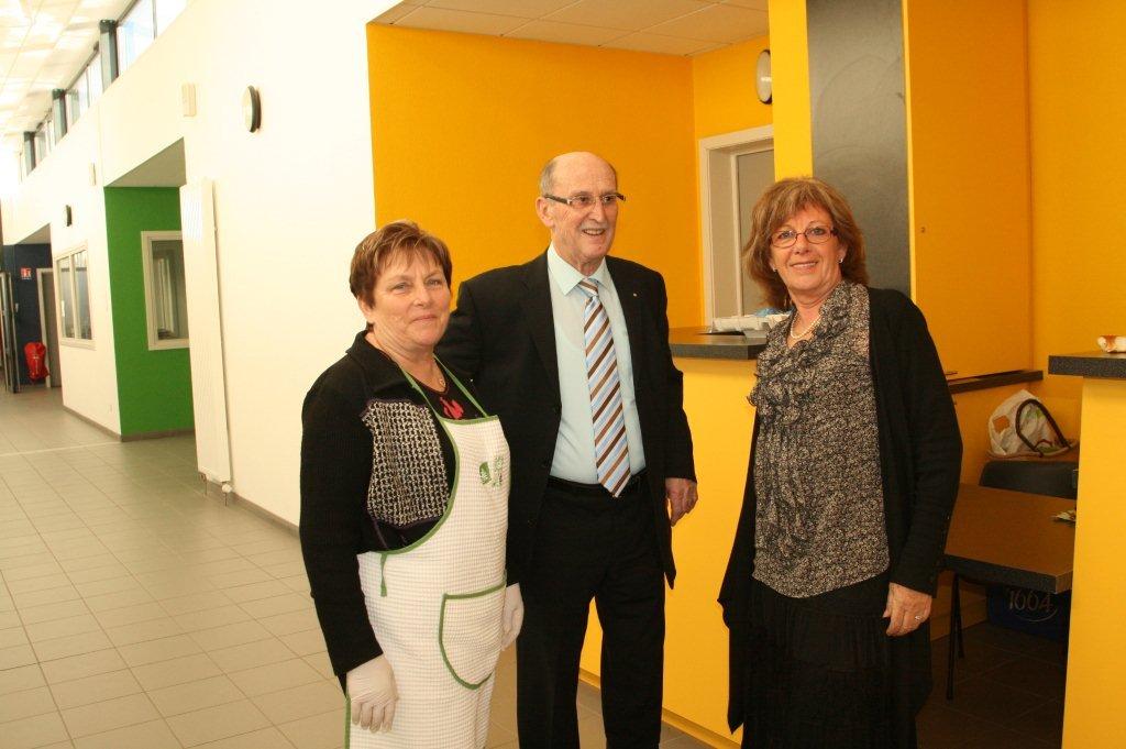 La Présidente Blanche RISSER, Mr le Maire A. CLAD et Mme BOILEAU adjointe, le 01/12/2012