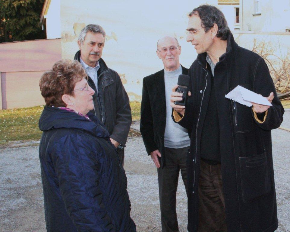Interview de Mme Blanche RISSER avec Mr WIRA et Mr le Maire, le 07/03/2013