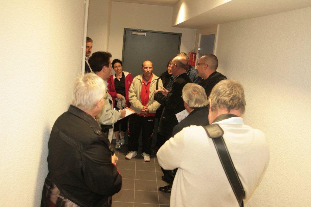 Inauguration vestiaires-douches, le 29/10/2013