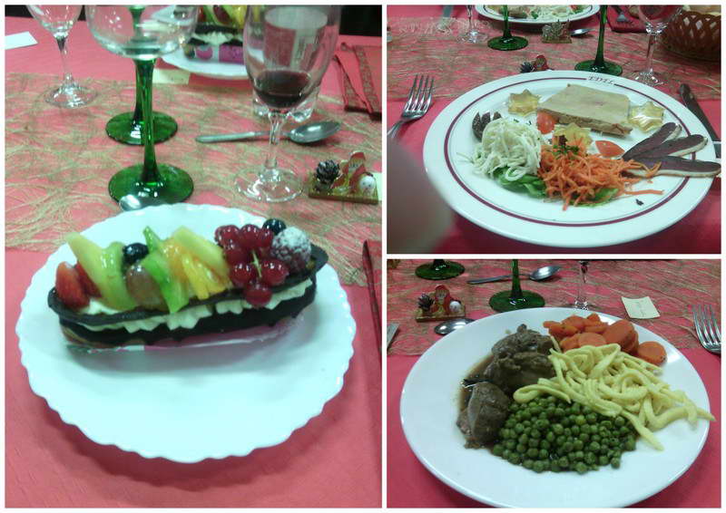 Repas de Noël à la SGL : les plats, le 14/12/2014